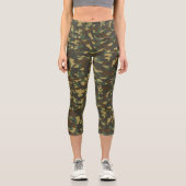 Forest Camouflage Capri Leggings (Vorderseite)