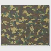 Forest Camouflage Geschenkpapier (Flach)