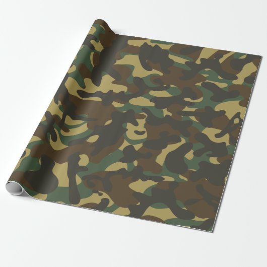 Forest Camouflage Geschenkpapier (Ungerollt)