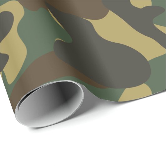 Forest Camouflage Geschenkpapier (Rolleneckpunkt)