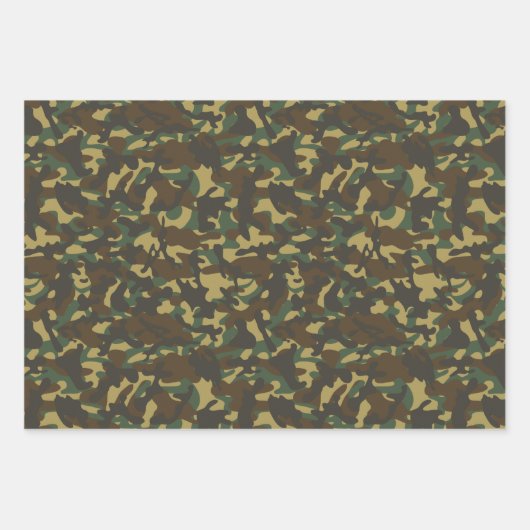 Forest Camouflage Geschenkpapier Set (Vorderseite 3)