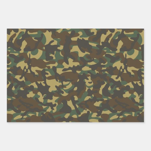 Forest Camouflage Geschenkpapier Set (Vorderseite 2)