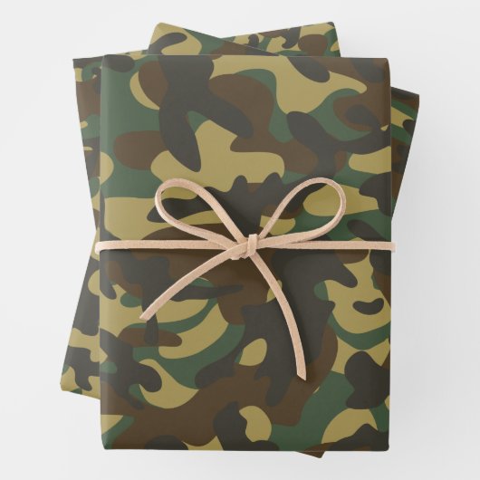 Forest Camouflage Geschenkpapier Set (Beispiel)