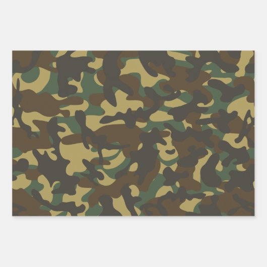 Forest Camouflage Geschenkpapier Set (Vorderseite)