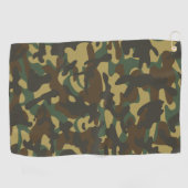 Forest Camouflage Golfhandtuch (Horizontal)