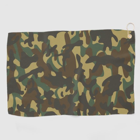 Forest Camouflage Golfhandtuch (Horizontal)