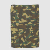 Forest Camouflage Golfhandtuch (Vorderseite)
