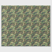 Forest Camouflage Masculine Geschenkpapier (Flach)