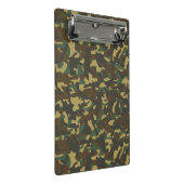 Forest Camouflage Mini Klemmbrett (Schrägansicht)