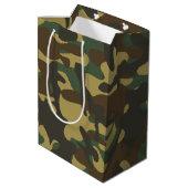 Forest Camouflage Mittlere Geschenktüte (Rückseite Schrägansicht)