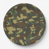 Forest Camouflage Pappteller (Vorderseite)