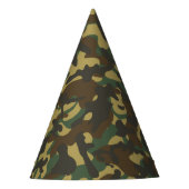 Forest Camouflage Partyhütchen (Vorderseite)