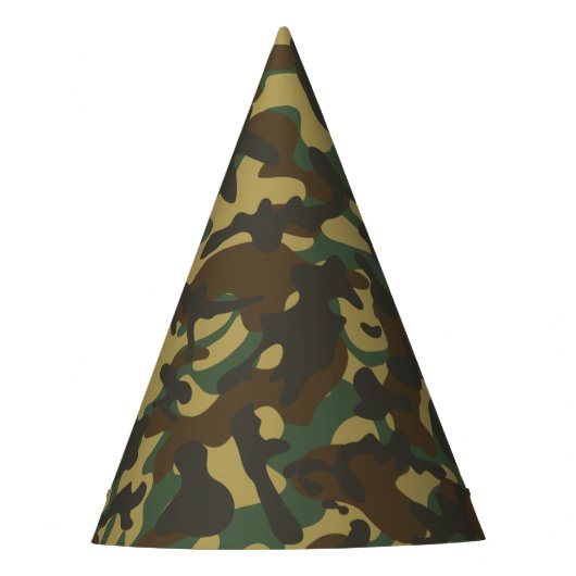 Forest Camouflage Partyhütchen (Vorderseite)