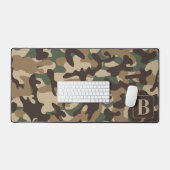 Forest Camouflage Personalisiert Monogram Camoufla Schreibtischunterlage (Tastatur & Maus)