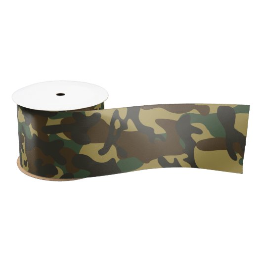 Forest Camouflage Satinband (Spule)