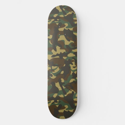 Forest Camouflage Skateboard (Vorderseite)