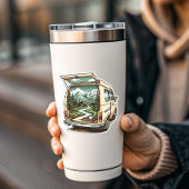 Forest Camper Van Vinyl Sticker | Camping Sticker