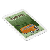 Forest Camping Camper Van Travel Poster Magnet (Rechte Seite)