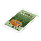 Forest Camping Camper Van Travel Poster Magnet (Linke Seite)