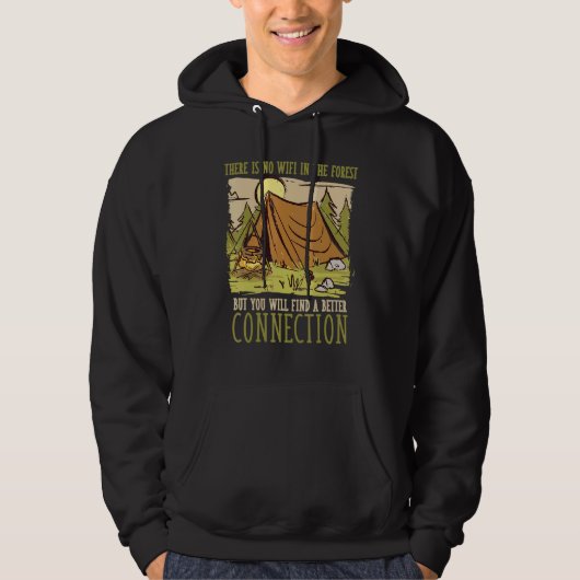 Forest Camping Wifi Familie Bonding Advent Hoodie (Vorderseite)