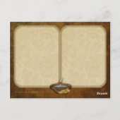 Forest Candle individuell anpassbare Postkarte (Rückseite)