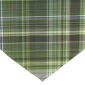 Forest Canopy Green und Cream Kariert Kurzer Tischläufer (Ecke)