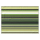 Forest Canopy Green und Cream Strip Tischdecke (Vorderseite (Horizontal))
