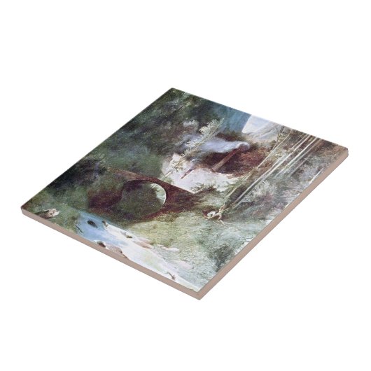 Forest Canyon (von Carl Blechen) Fliese (Seite)