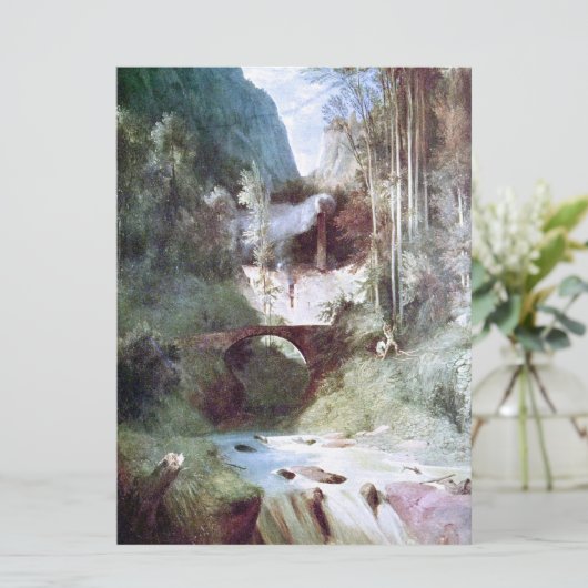 Forest Canyon (von Carl Blechen) Karte (Stehend Vorderseite)