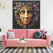 Forest Carving Canvas Art Leinwanddruck (Insitu (Wohnzimmer))