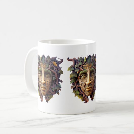 Forest Carving Coffee Mug Kaffeetasse (Vorderseite Links)