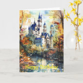 Forest Castle Karte (Gelbe Blume)