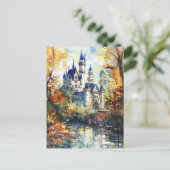 Forest Castle Postkarte (Stehend Vorderseite)
