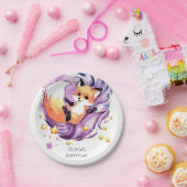 Forest Children's Fox Geburtstag Pappteller (Party)