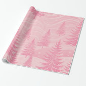 Forest Christmas Pink Coquette Geschenkpapier (Ungerollt)
