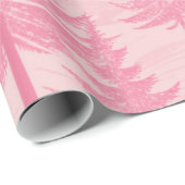 Forest Christmas Pink Coquette Geschenkpapier (Rolleneckpunkt)