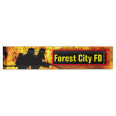 Forest City FD Flammen Schreibtischschild (Vorderseite)
