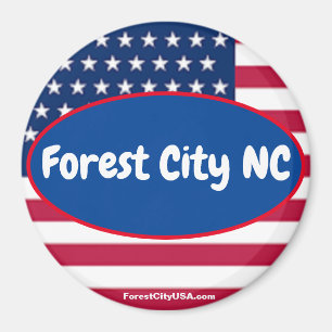 Forest City NC Patriotischer Magnet
