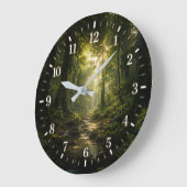 Forest Clock 2026 Version Große Wanduhr (Winkel)