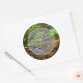 Forest Creek Beautiful Nature Foto Party Runder Aufkleber (Umschlag)