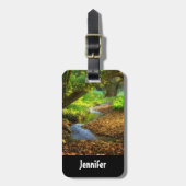 Forest Creek Schöne Landschaft Foto Gepäckanhänger (Vorderseite vertikal)