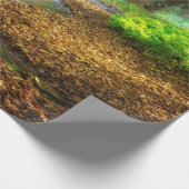 Forest Creek Schöne Landschaft Foto Geschenkpapier (Ecke)