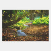 Forest Creek Schöne Landschaft Foto Geschenkpapier Set (Vorderseite)