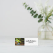 Forest Creek Schöne Landschaft Foto Mini Visitenkarte (Stehend Vorderseite)