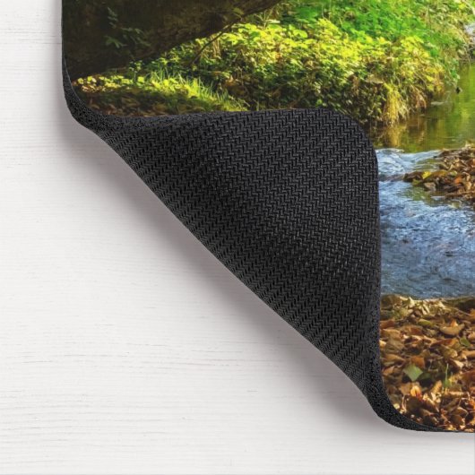 Forest Creek Schöne Landschaft Foto Mousepad (Ecke)