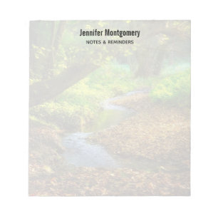 Forest Creek Schöne Landschaft Foto Notizblock