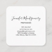 Forest Creek Schöne Landschaft Foto Quadratische Visitenkarte (Rückseite)