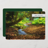Forest Creek Schöne Landschaft Foto Save The Date (Vorne/Hinten)