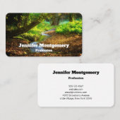 Forest Creek Schöne Naturfotografie Visitenkarte (Vorne/Hinten)