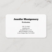 Forest Creek Schöne Naturfotografie Visitenkarte (Rückseite)